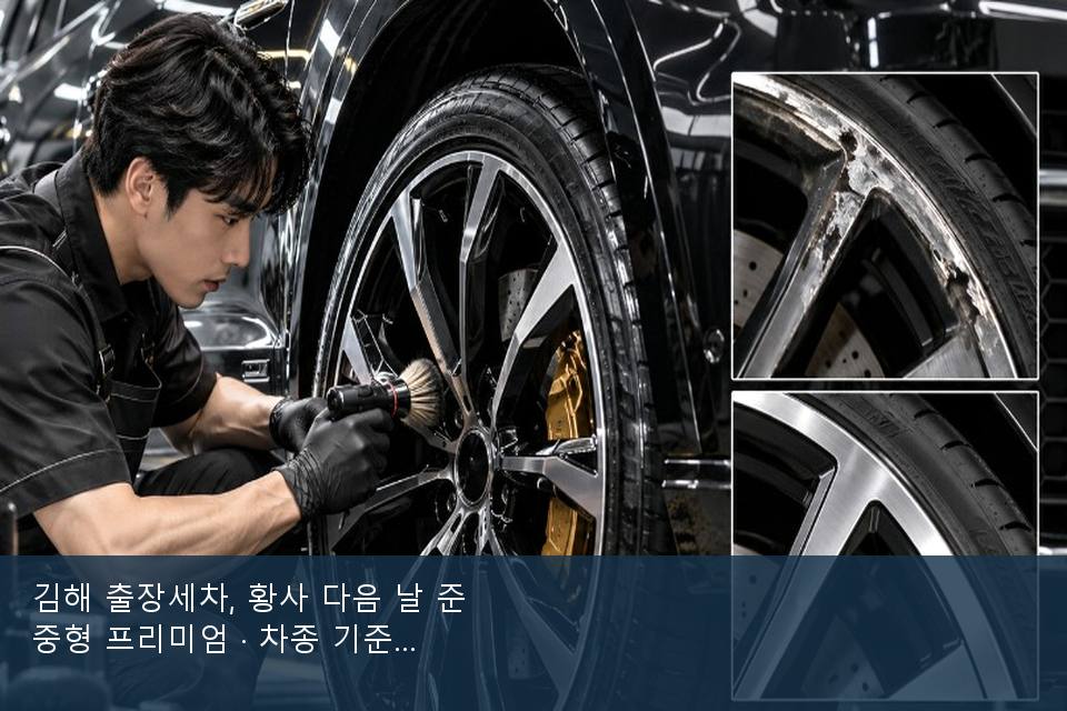 김해 출장세차, 황사 다음 날 준중형 프리미엄 · 차종 기준 금액